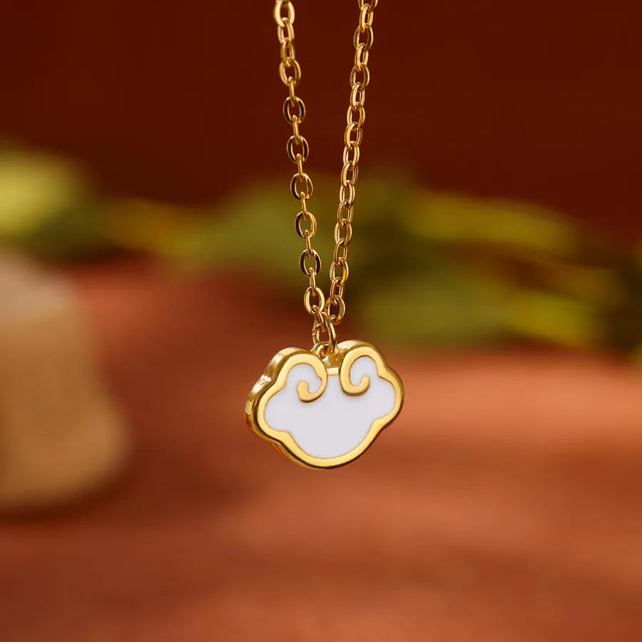 18K Gold PVD Geometric Pendant Necklace