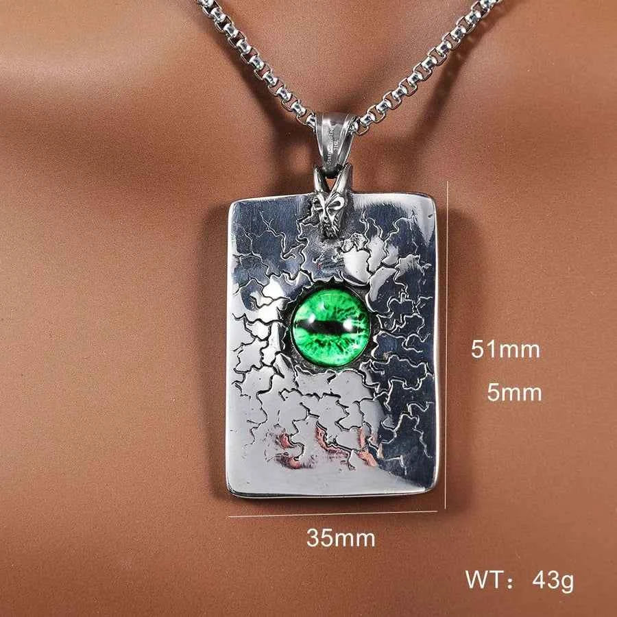 Men's Retro Eagle Pendant Necklace - Stainless Steel