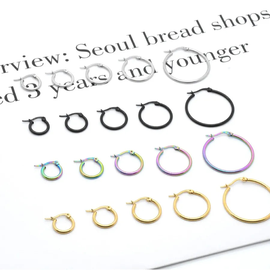 Unisex Large Geometric Hoop Earrings