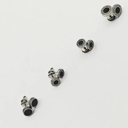 Minimalist Titanium Steel Geometric Hoop Earrings