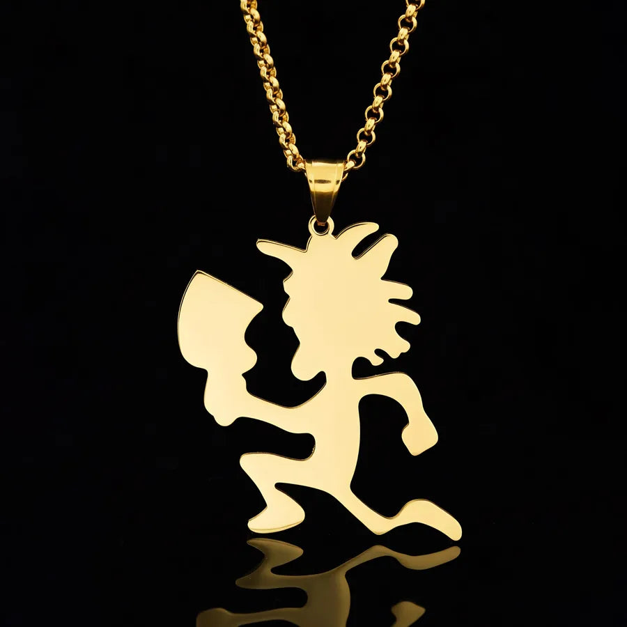 18K Gold Plated Chopper Pendant Necklace