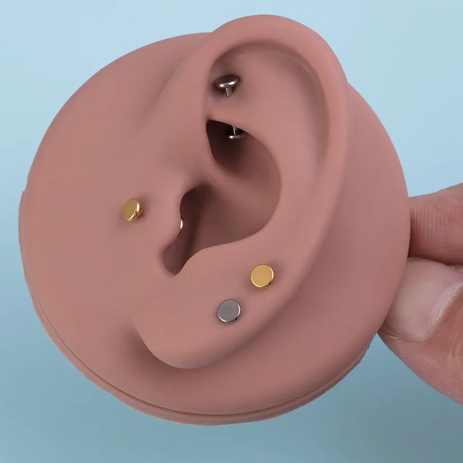 Double-Head Titanium Steel Ear Studs