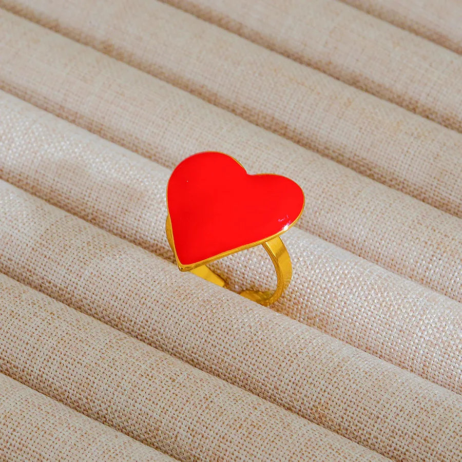 Adjustable 18K Gold Stainless Steel Ring 282