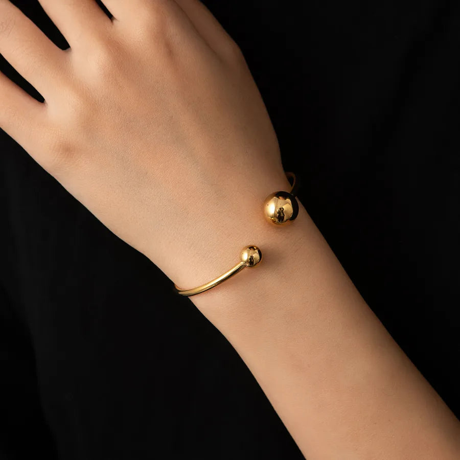 Gold Plated Open Bangle Bracelet