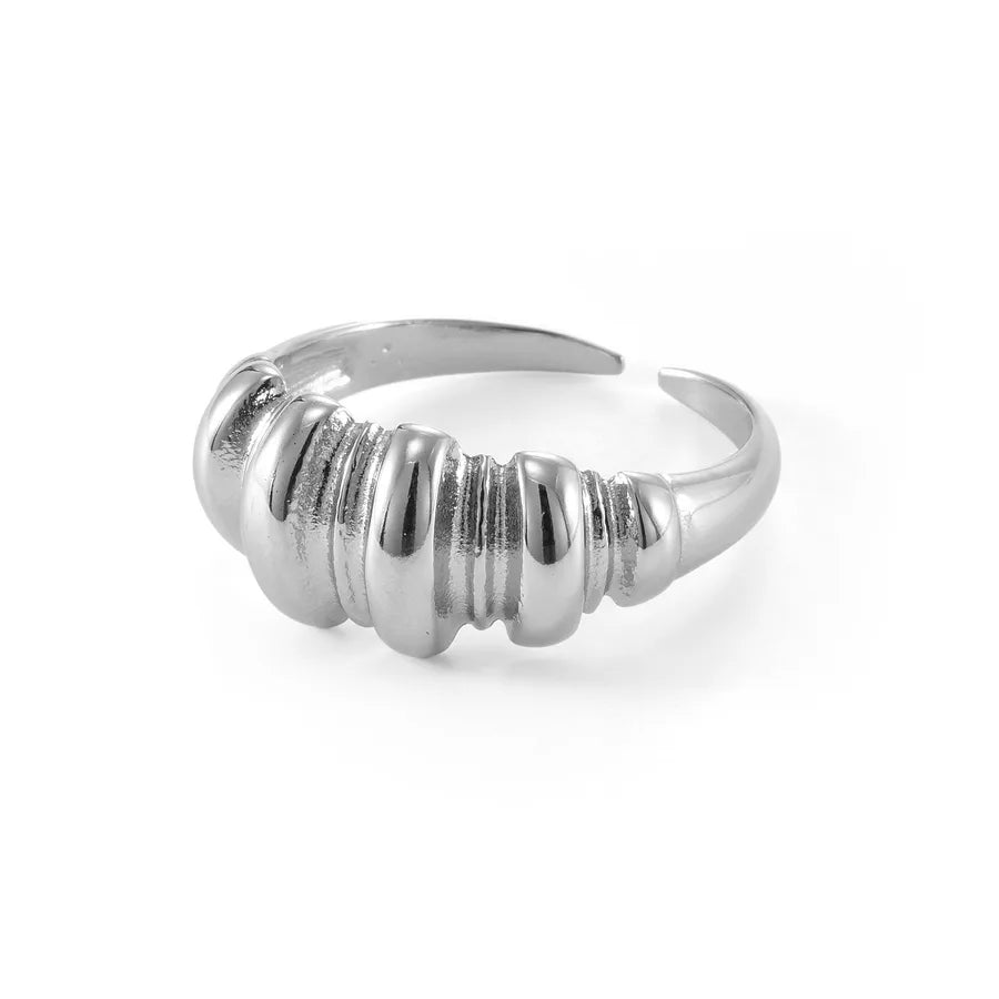 Minimalist Titanium Croissant Ring