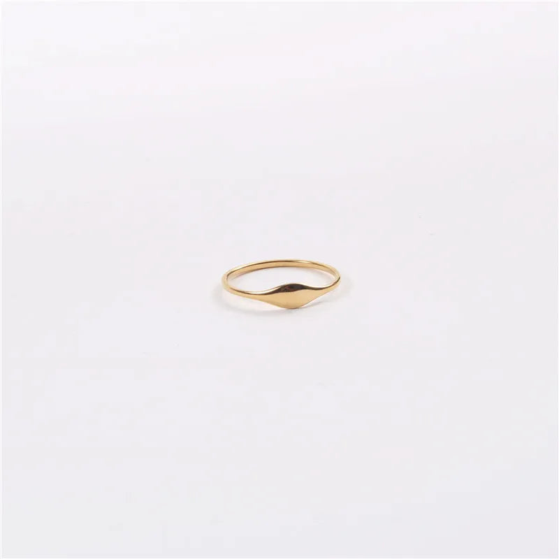 Minimalist Geometric Titanium Steel Ring