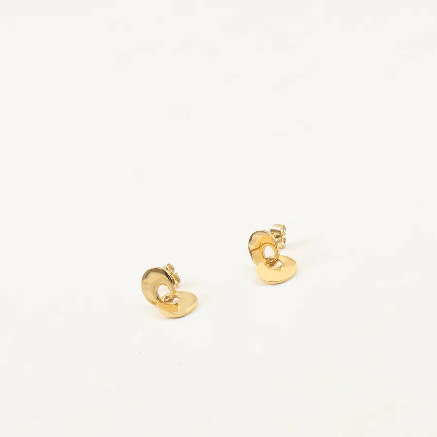 Small 18K Gold Plated Titanium Steel Hoop Earrings