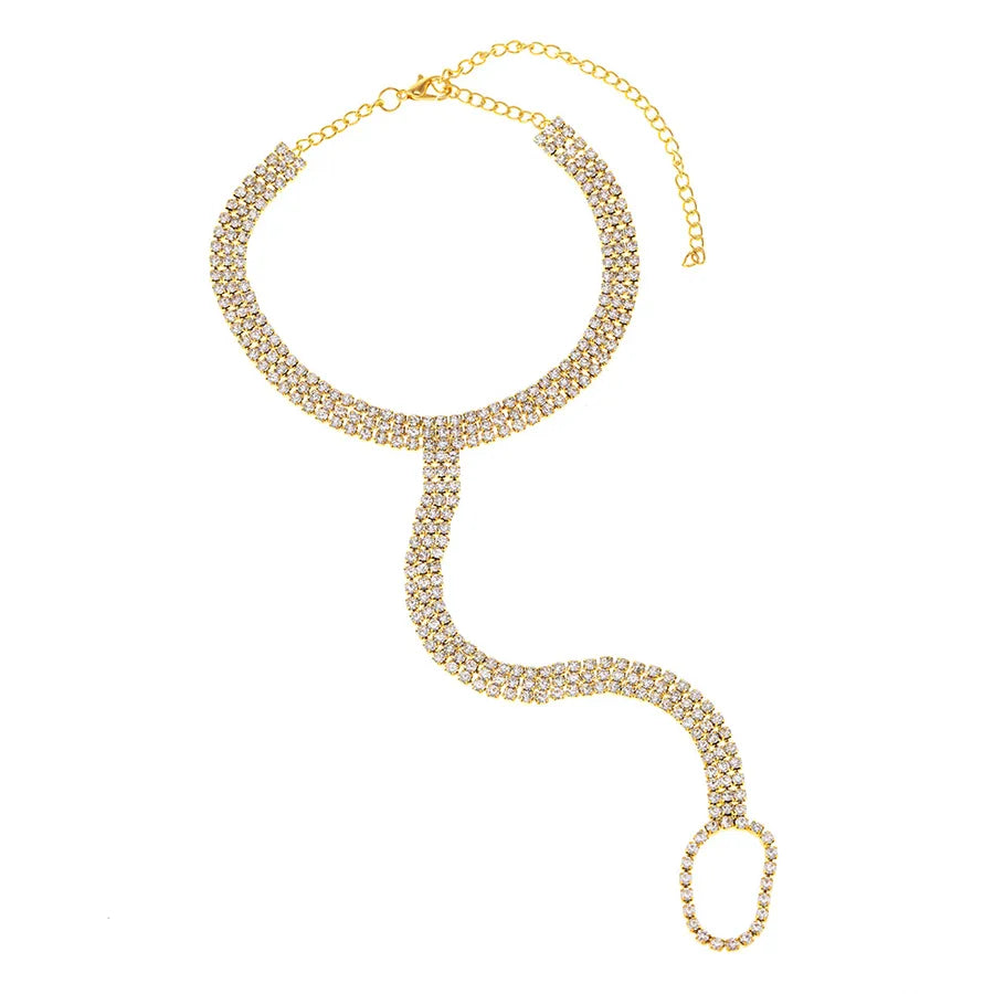 Women's Sparkling Rhinestone Beach Anklet