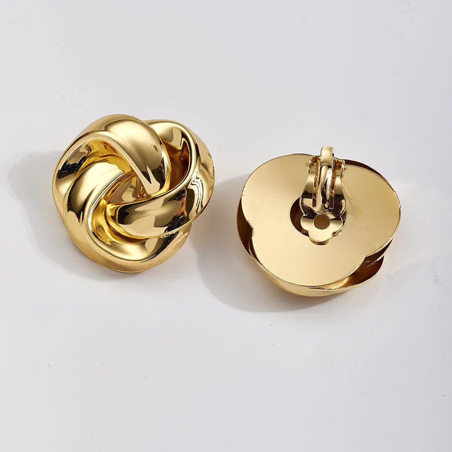 18K Gold PVD Stainless Steel Stud Earrings