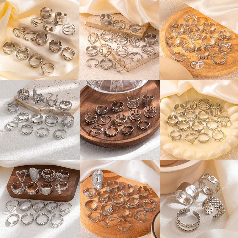 Titanium Steel Fish Tail Ring for Women