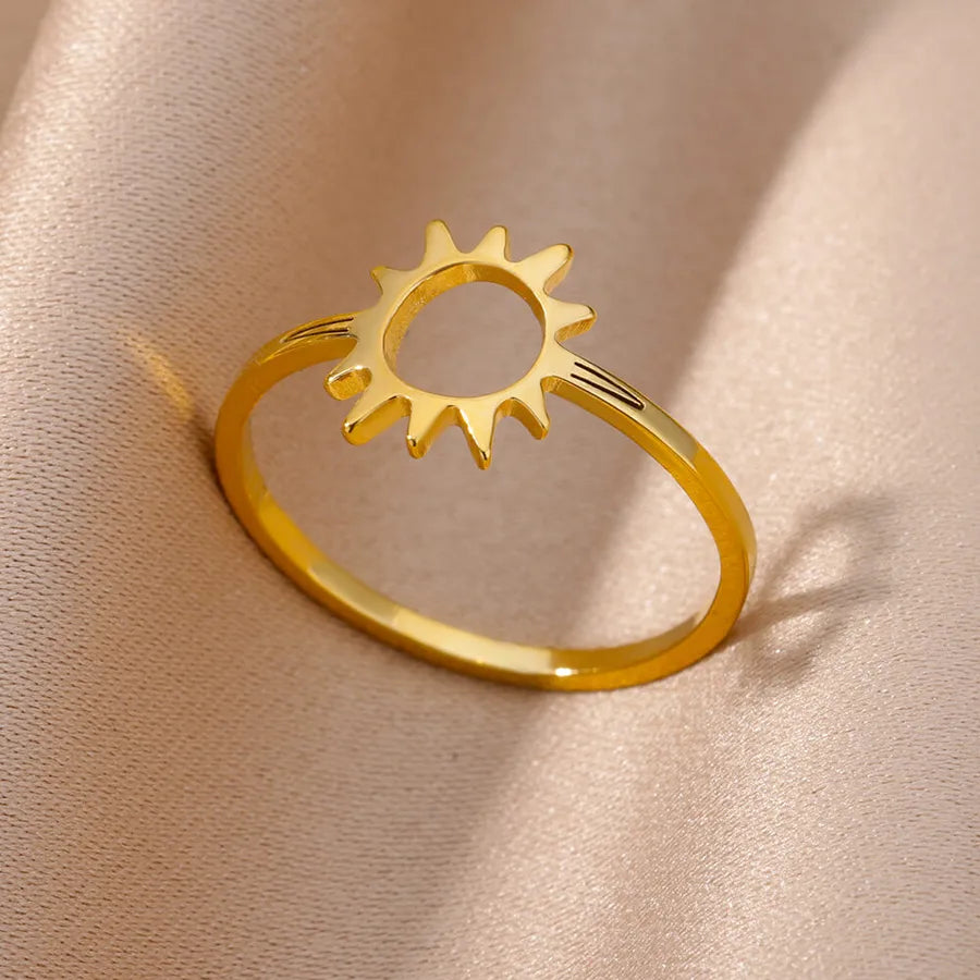 Gold Plated Palm Leaf Ring