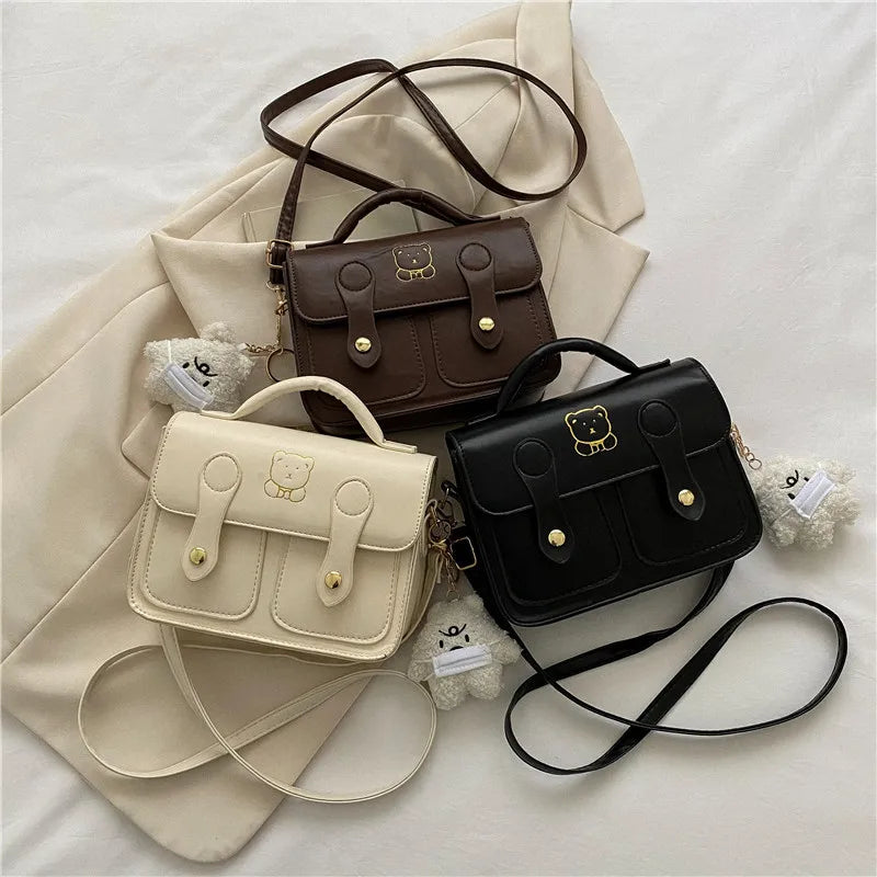 Women's Small PU Leather Street Shoulder Bag