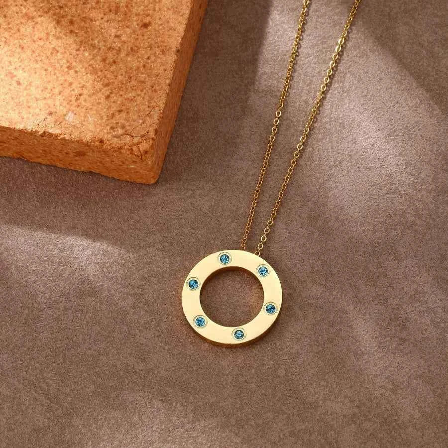18K Gold Star Pendant Necklace for Women