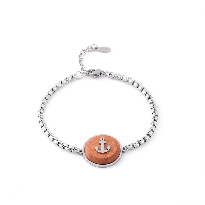 Stainless Steel Anchor Bracelet for Men & Women
