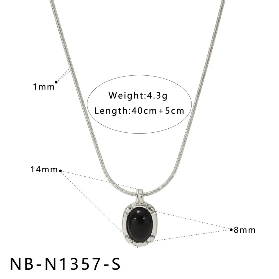 Gold Geometric Pendant Necklace with Shell & Zircon NB-N1357-S