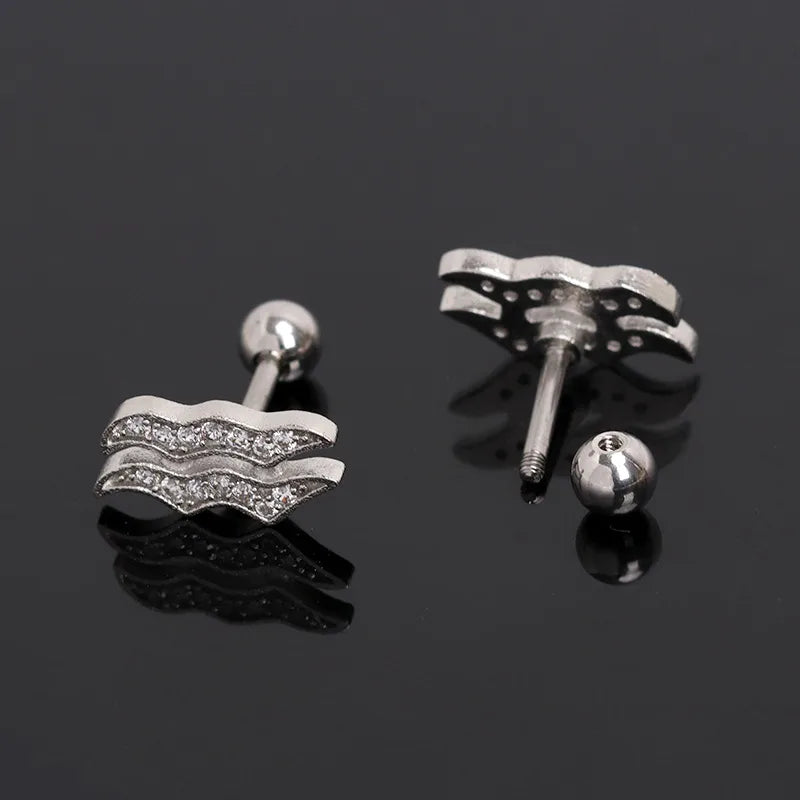 Zodiac Stone Gold Plated Stainless Steel Earrings