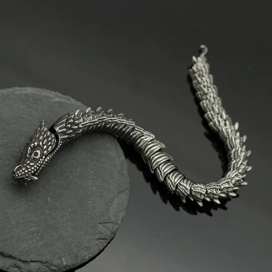 Men's Dragon Skull Titanium Steel Bracelet