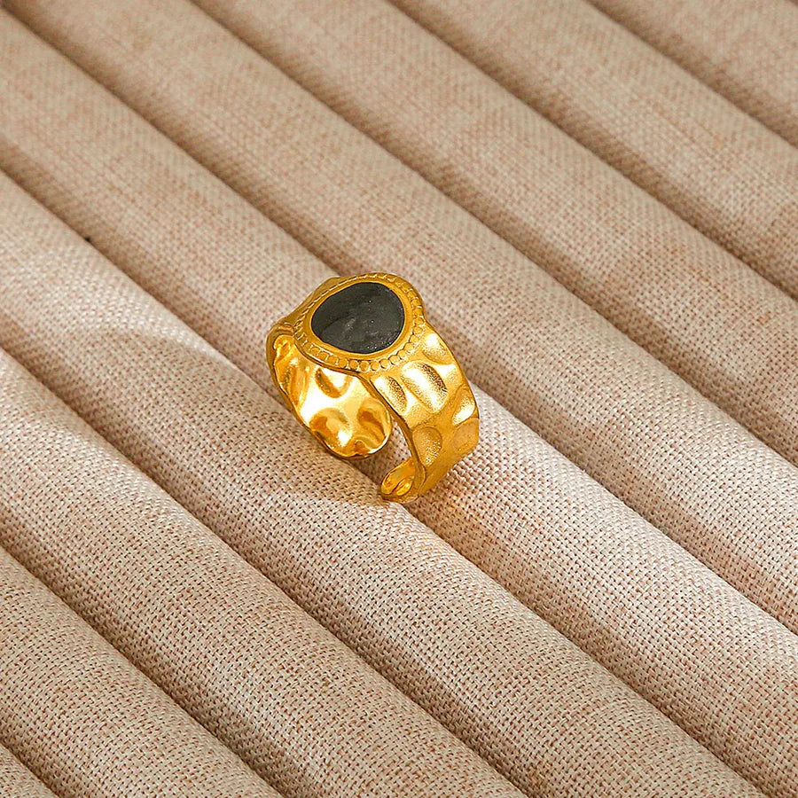 Heart Pattern Stainless Steel Ring 68