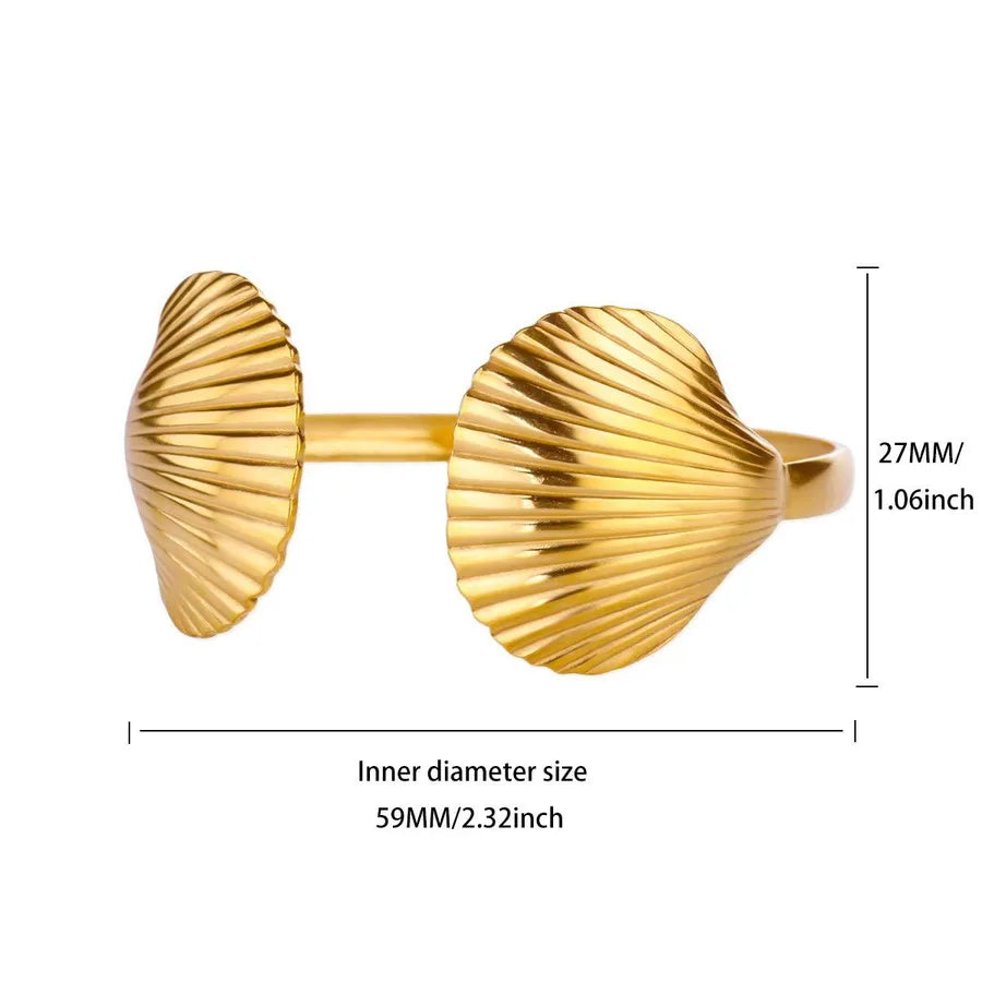 Gold Shell Stainless Steel Bracelet 5