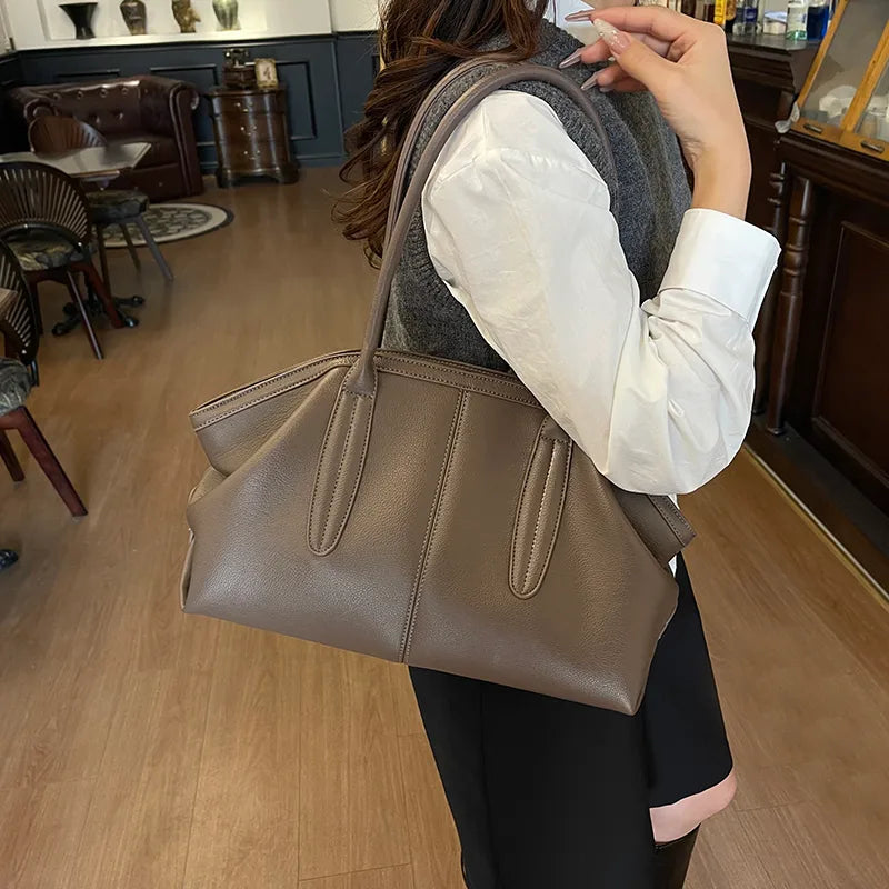 Minimalist Faux Leather Shoulder Bag – Winter Edit - Smiling Maria - Everything For Women