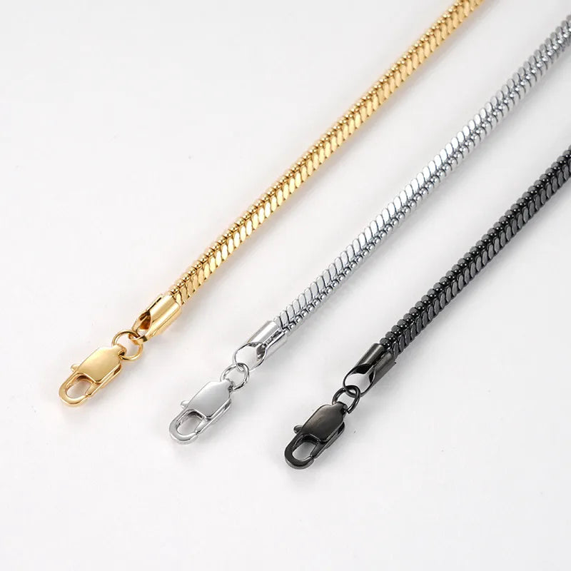 Titanium Steel Snake Bone Chain Bracelet