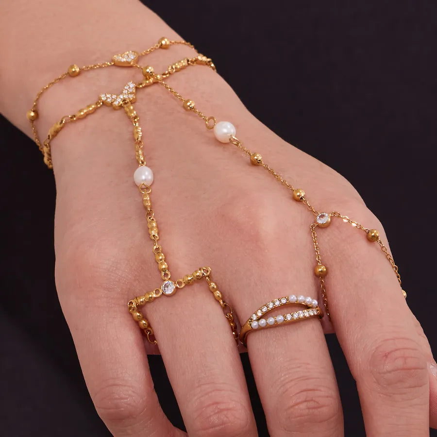 18K Gold Plated Stainless Steel Charm Bracelet