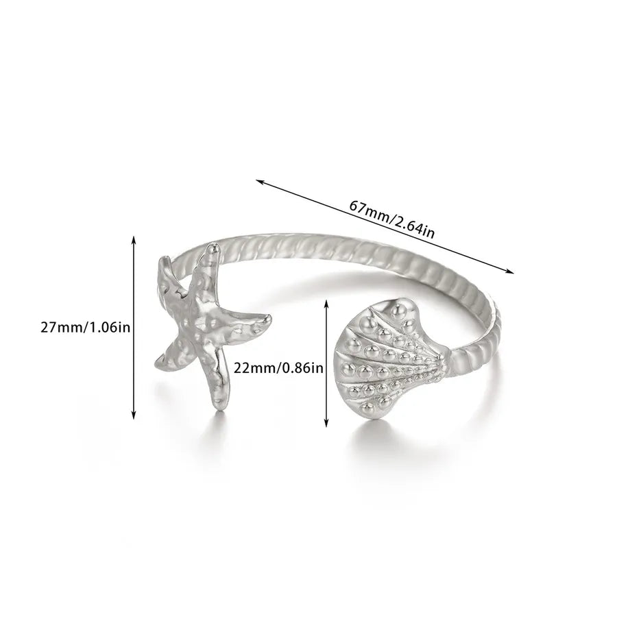 Geometric Butterfly & Flower Open Bangle Bracelet B1837P