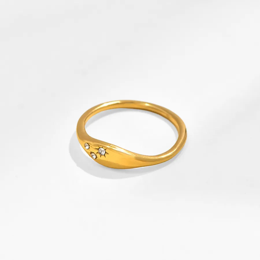 18K Gold Plated Stainless Steel Nordic Ring