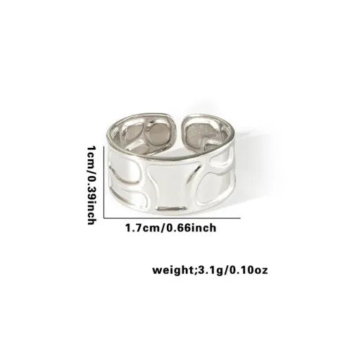 Titanium Steel Fish Tail Ring for Women