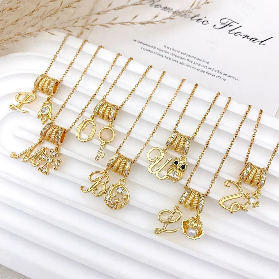 Aurora Star Pendant Necklace – Titanium & Zircon