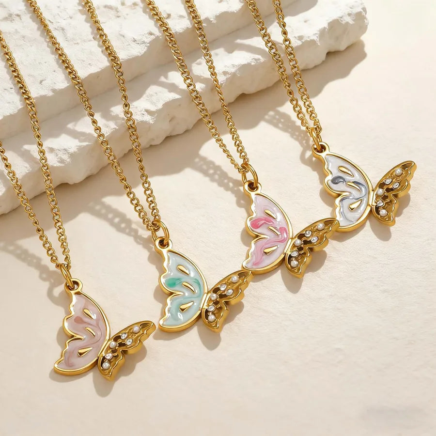 Elegant Butterfly Pendant Necklace for Women