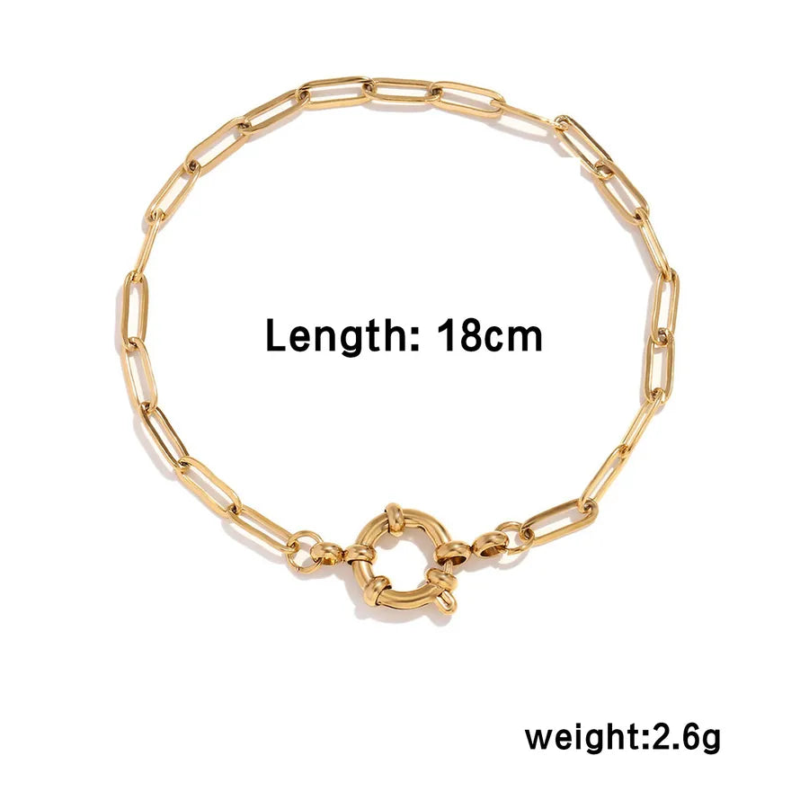 Heart Lock Stainless Steel Bracelet BR281701G