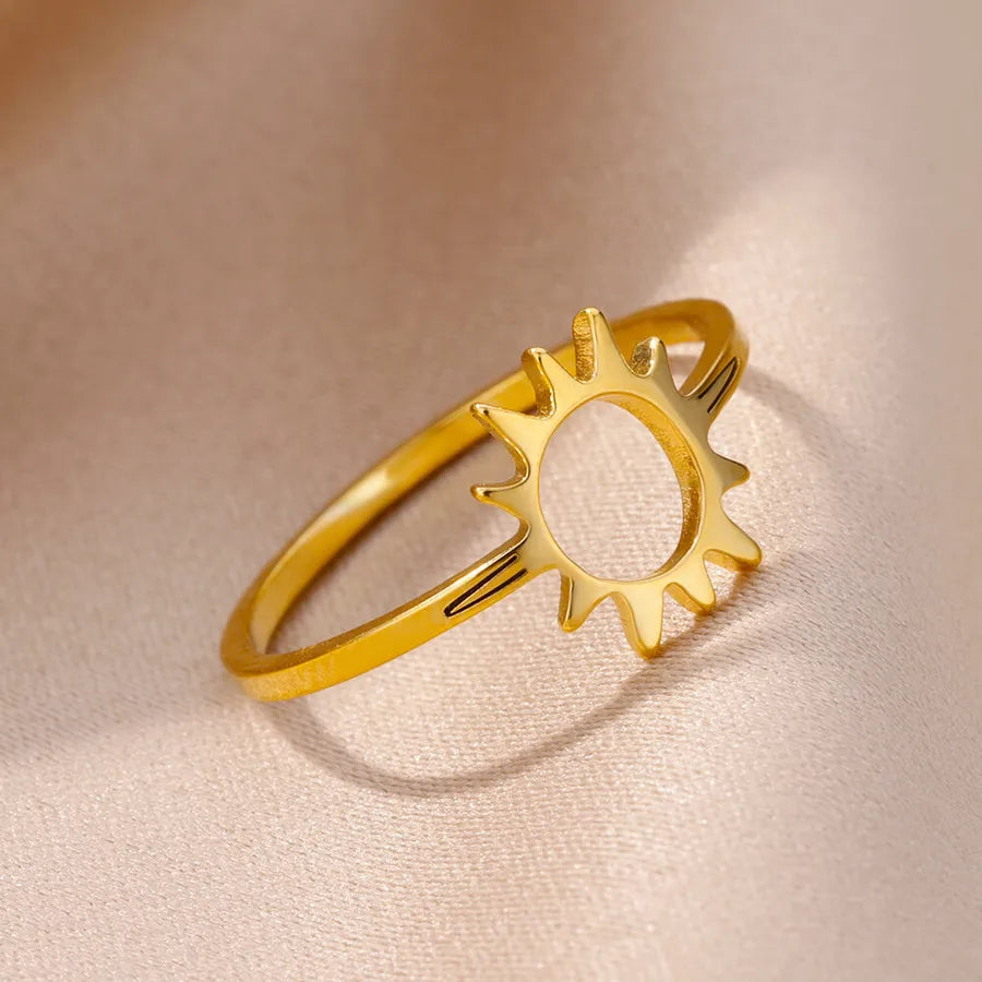 Gold Plated Palm Leaf Ring