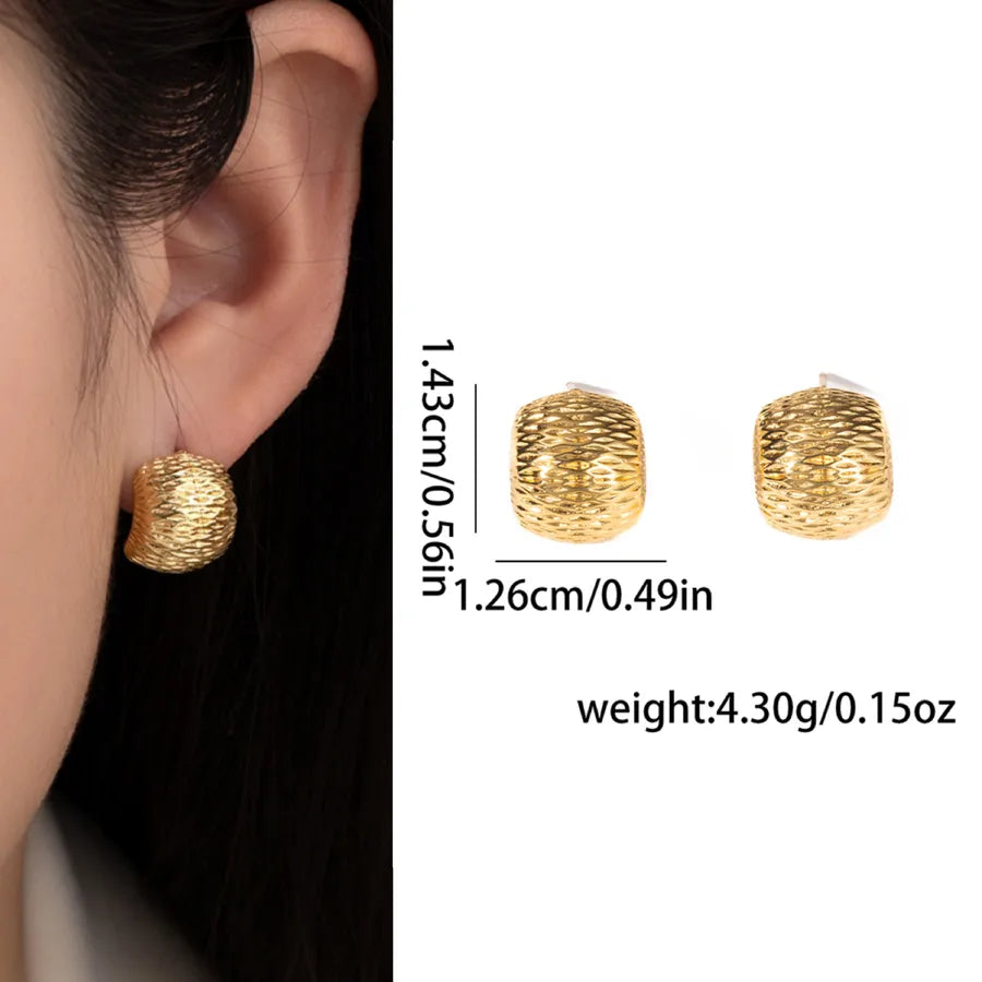 Elegant Titanium Steel Drop Earrings E0898