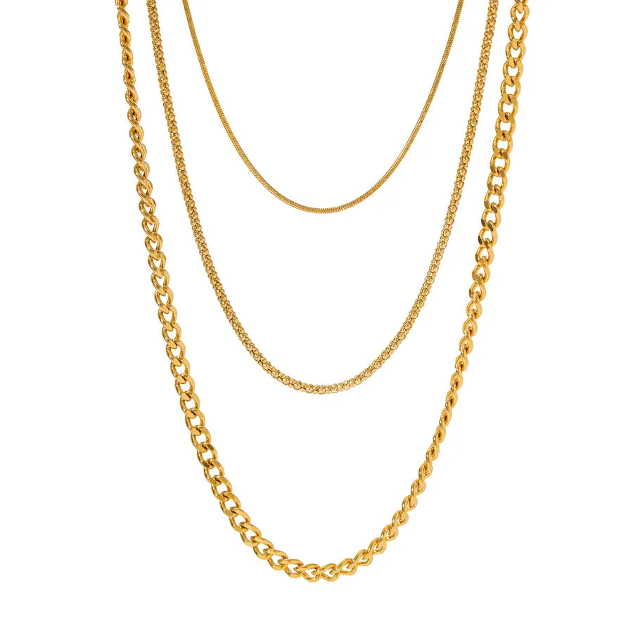 18K Gold Layered Heart & Star Necklace