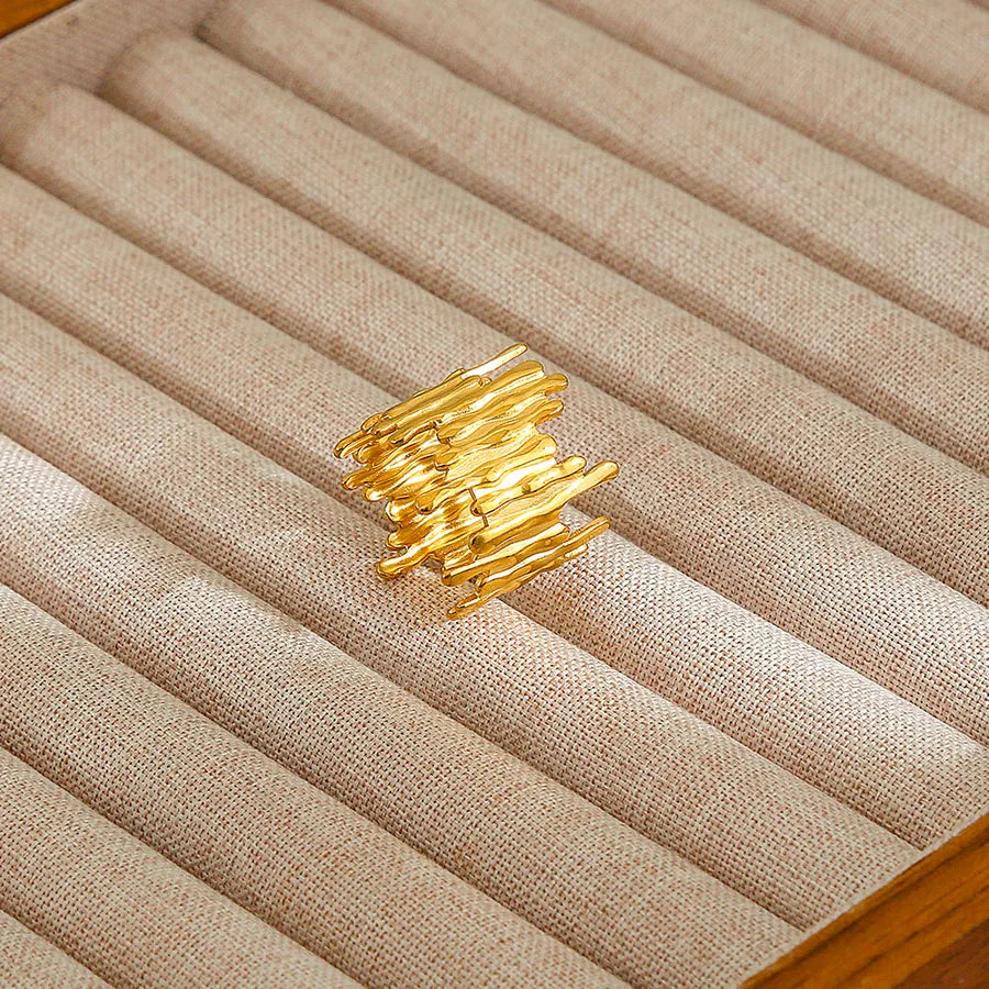 Heart Pattern Stainless Steel Ring 32