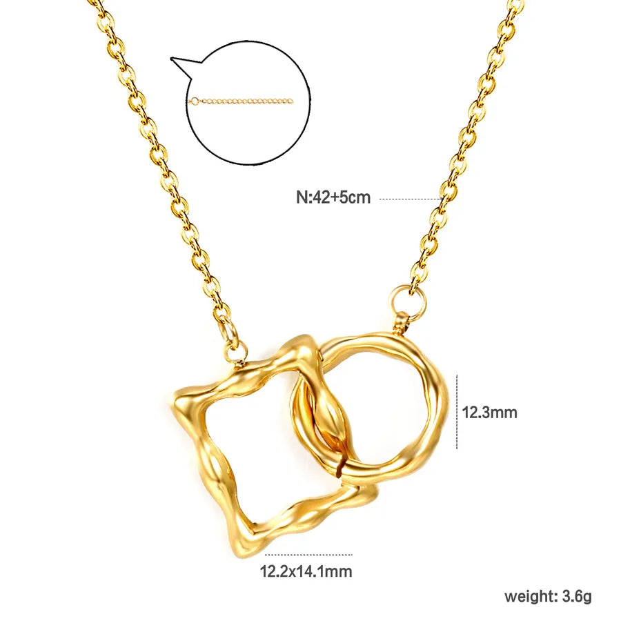 Heart Cross Stainless Steel Necklace NE2E2801G