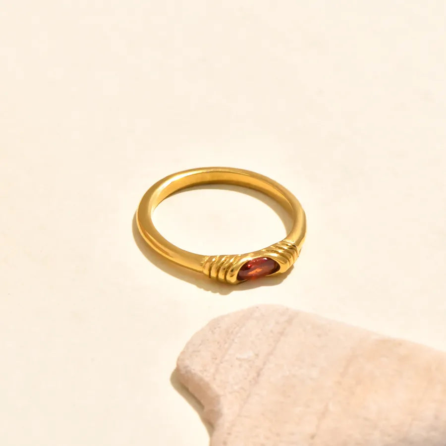 Gold Infinity Zircon Ring for Women Gold 3