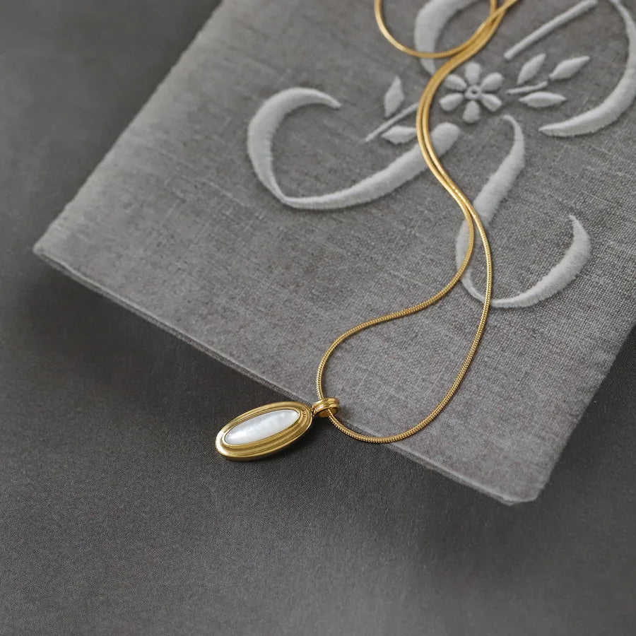 Gold Plated Snake Bone Necklace