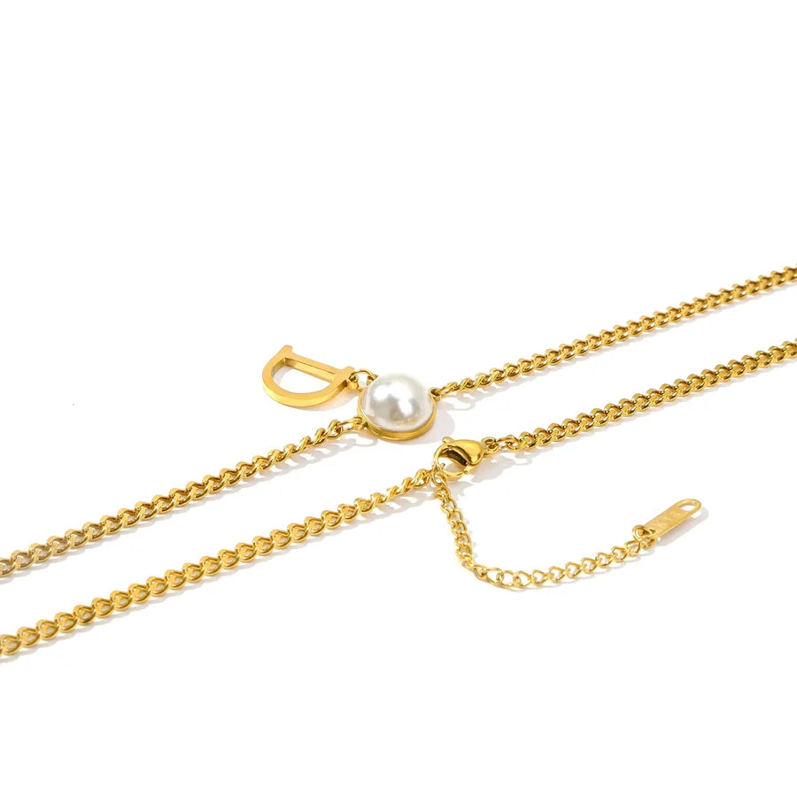 Gold Heart Stainless Steel Necklace