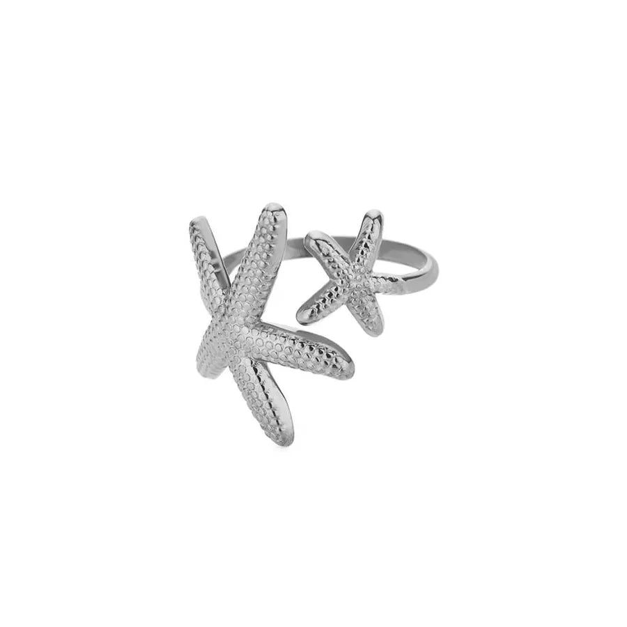 Gold Starfish Adjustable Ring – Stainless Steel 4