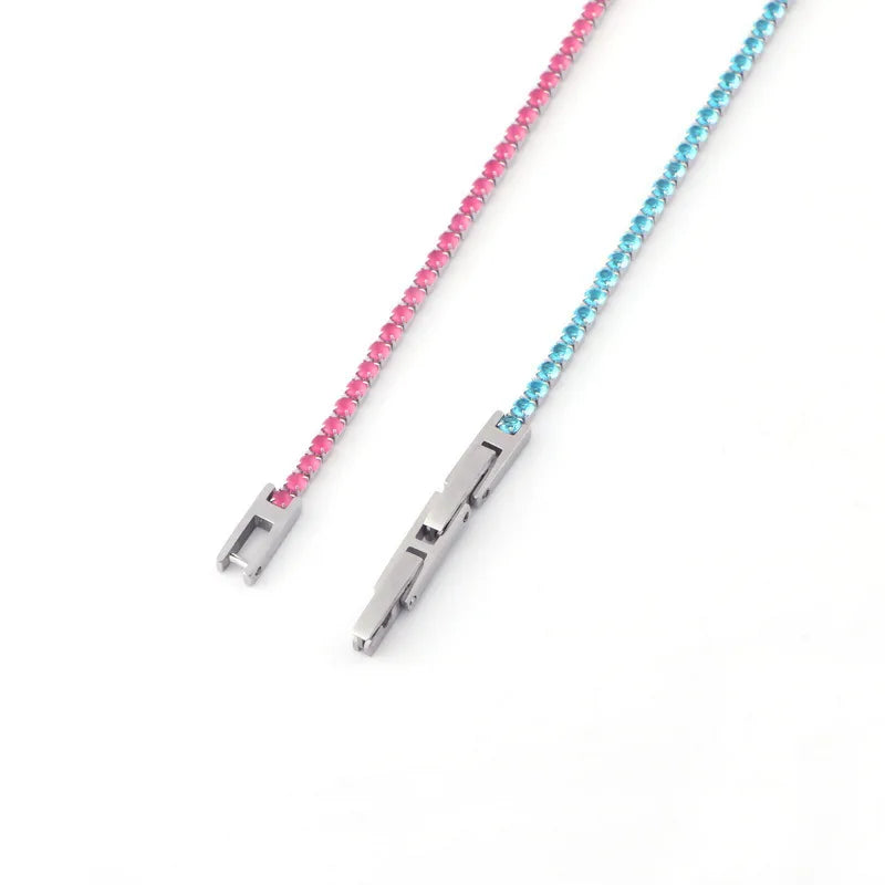 Titanium Steel Zirconia Claw Chain Bracelet