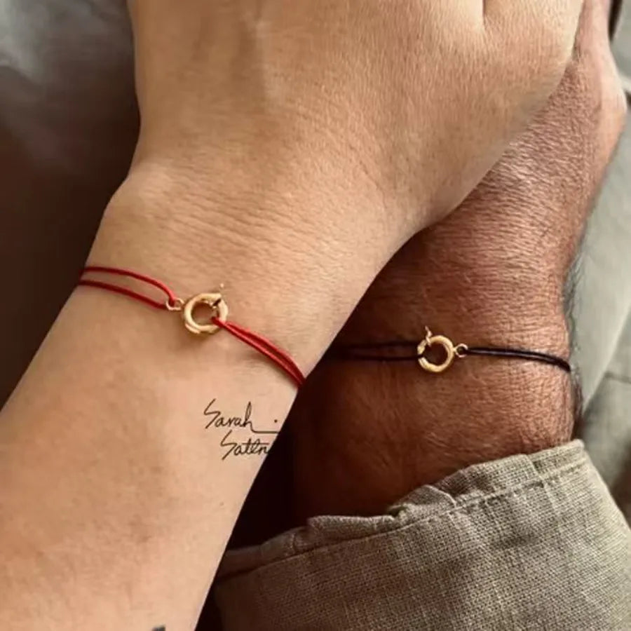 18K Gold Plated Stainless Steel Circle Bracelet