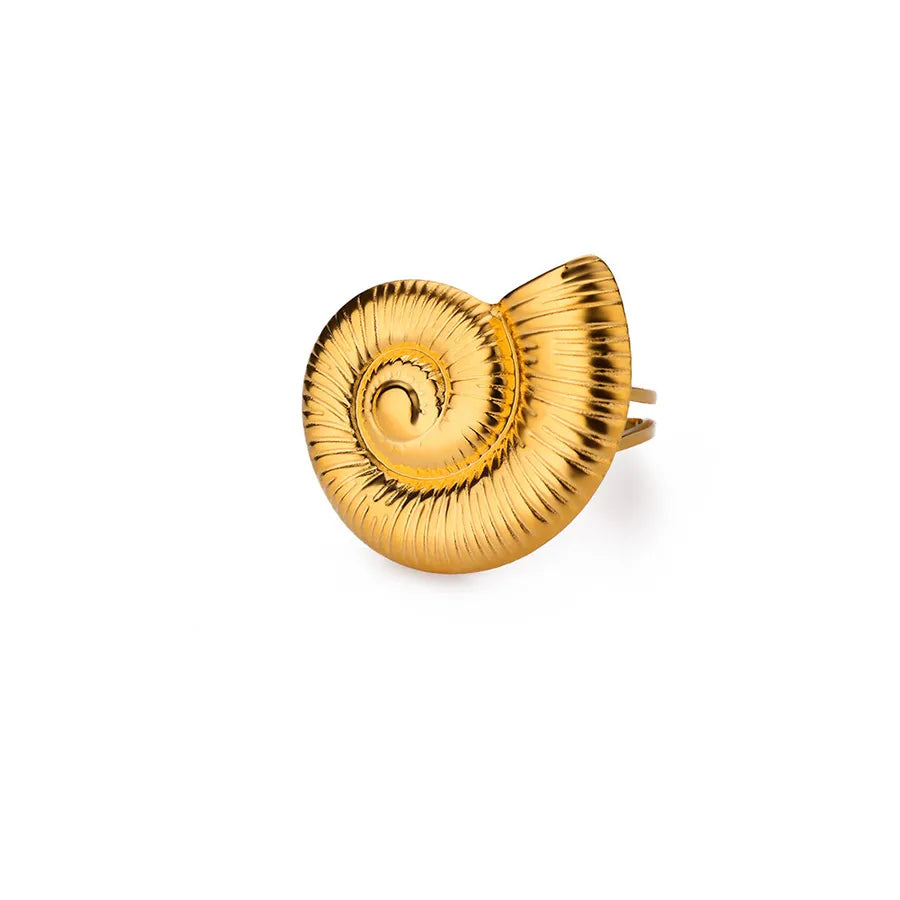 Gold Starfish Adjustable Ring – Stainless Steel 21