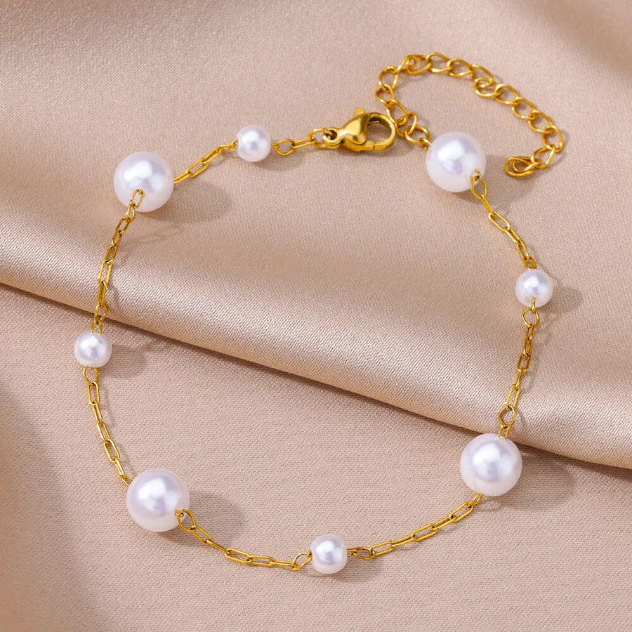 Gold Ocean Anklet with Dolphin & Starfish Charms 11