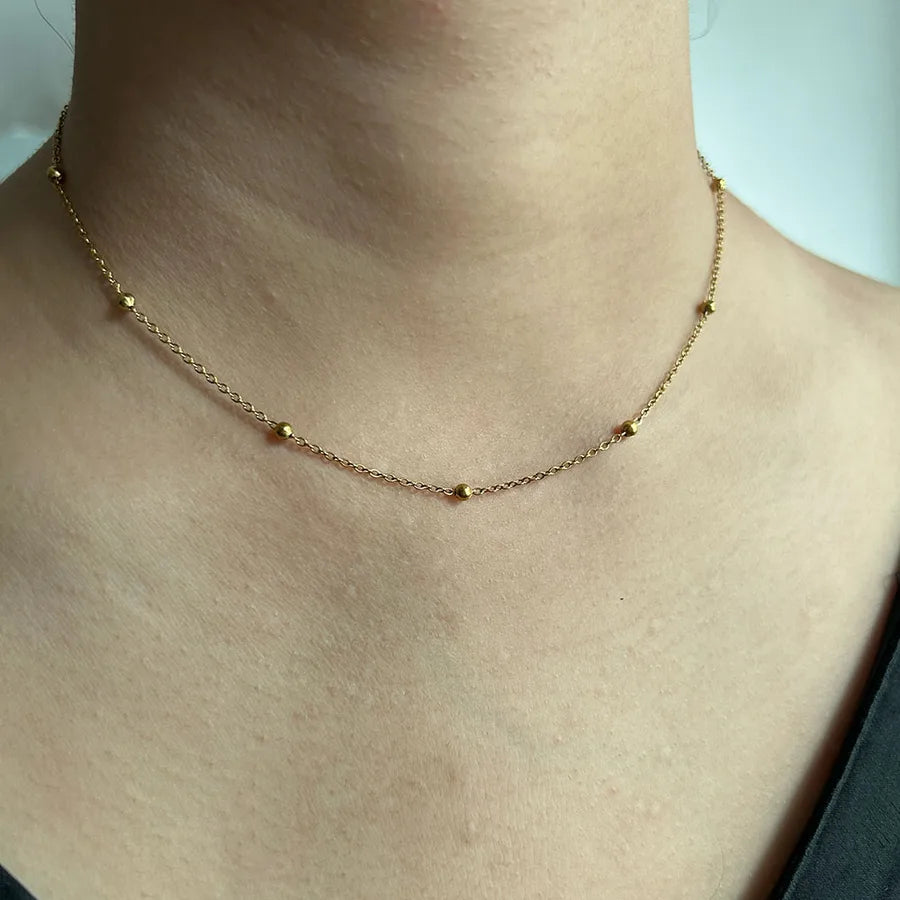 Gold Heart Pendant Necklace – Unisex Stainless Steel 3#