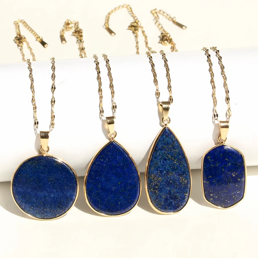 Lapis Lazuli Pendant Necklace – Handmade & Elegant