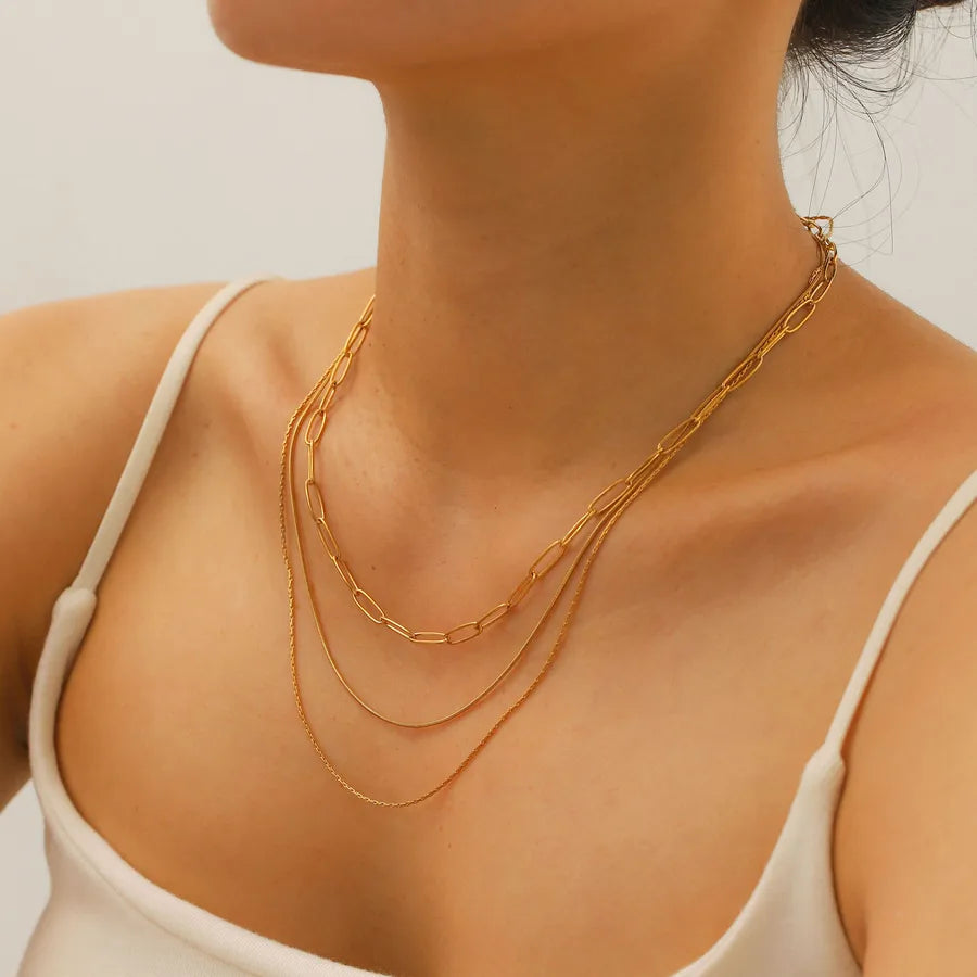 18K Gold Layered Heart & Star Necklace