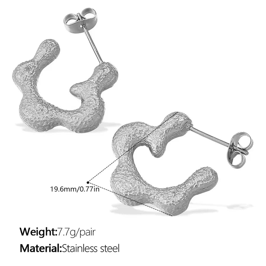 Gold Ginkgo Leaf Stud Earrings for Women EH1035G Silver Earrings