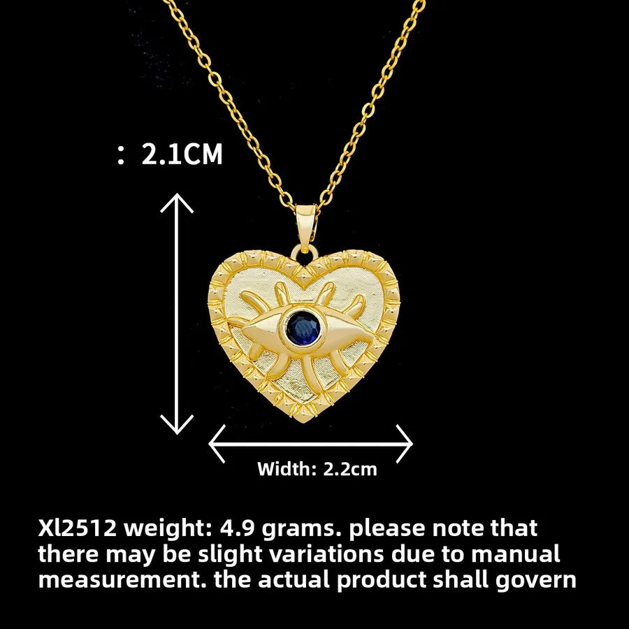 Butterfly & Whale Couple Pendant Necklace XL2512 Heart Blue Eyes Necklace Gold